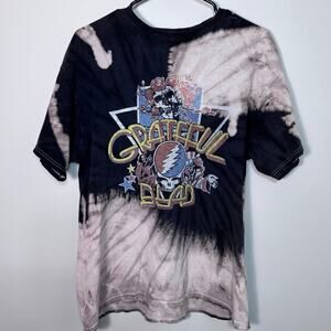 Grateful Dead Unisex Men's M or Women L Tie dye Black Tshirt- Junk Food Clothing